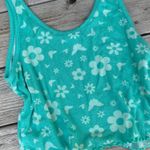 Target Colsie Floral Butterfly Green Tank Top Photo 5
