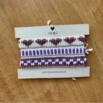 Anthropologie Moio Purple Trio Bracelets, Set of 3, Stocking Stuffer, NWT Photo 5