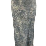 ZARA  Gray Washed Tie Dye High Waisted Pull On knit Midi Pencil Skirt Size S Photo 0
