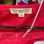 Vintage America Red Eyelet Pajama gown Size XL Photo 1