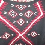 Ralph Lauren Lauren‎  Black/Red/ White Aztec Design Sweater Size Large Photo 1