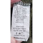 Cherish Olive Green Ribbed Knit Open Front Cardigan Duster with Pockets M Photo 3