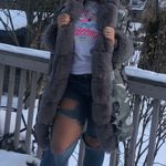 camo fur jacket Gray Photo 2