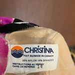 90s neon GLOW swimsuit one piece Pink Size M Photo 3