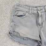 Free People Womens Cut Off Jean Shorts 26 Blue Distressed Denim Button Fly Photo 11