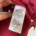 Susana Monaco  Laser Cut Bandage Crop Top Oxblood Red XL Photo 5