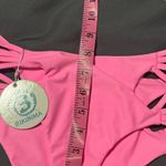 Bubblegum NEW Pink Swim DAVI Bikini Bottom Strappy Cheeky Hot Pink Barbie Photo 5