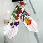 Gucci Floral Neck Bow Scarf Photo 5