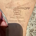 Rebecca Minkoff  light Snakeskin Peep-Toe Heels - Cream says 7 fits like an 8 Photo 6