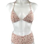 Princess Polly Multicolor Floral Smocked Two Piece Bikini Swimsuit Swimwear Sz 0 Photo 0