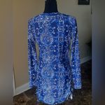 NWT MOTT50 Rash Guard Swim Dress Medium Blue Photo 5