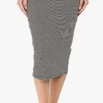 Billabong Black & White Stripe Skirting The Truth Midi Cotton Skirt Size S Small Photo 0