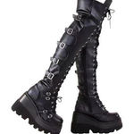 Women Black Goth Over Photo 0