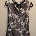 CAbi  Black and White Cowl Neck Sleeveless "Tango" Top #3057 Photo 0