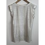 Very J  Gold Tiger Shirt Womens Sz S Metallic Sleeveless Tunic Top Boxy Jersey Photo 8