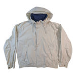 London Fog Hooded Zip Up Jacket – Women's L Beige Casual Read Photo 0