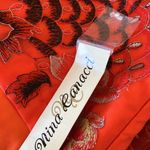 NWT NINA CANACCI 21641 DRESS IN COLOR TANGERINE SZ Photo 3