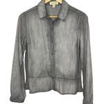 Cloth & Stone Anthropologie Gray Button-Down Shirt Long Sleeve Women Size XS Photo 0