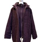 Liz Claiborne WOMAN, double zipper coat, detachable faux fur hood, plus size 1X Photo 1