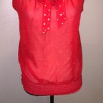 No Boundaries  red rover with gold dots chain straps tank top Photo 2