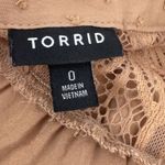 Torrid Swiss Dot Crochet Inset Tank Indian Tan Women's Plus Size 0 Photo 10