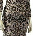 Forever 21 Bodycon Fitted Aztec Print Long Sleeve Small Dress Photo 0