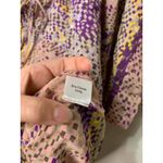 Parker  Silk Pink Metallic Dolman Sleeves Blouse Small‎ Photo 3