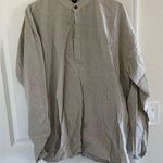 Light gray Chinese Collar Button Up Size XXL Photo 1