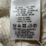 Anthropologie MOTH  Birte Ivory Textured Jersey Knit Zip Up Jacket Sweater Large Photo 7