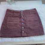 Free People We The  Chocolate Brown Joanie Corduroy Mini Skirt Size 24 Photo 1