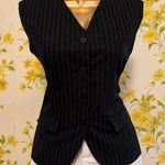 Black Pinstripe Women's Vest size S Photo 0