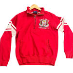 Champion Red Quarter-Zip Sweatshirt Photo 0