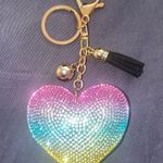 J Spencer Rhinestone Heart Keychain Photo 0
