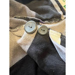 Cabela's Long Sleeve Button Flannel Shirt Jacket Women's Gray Check Size Small Photo 14