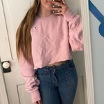 Champion pink cropped crewneck Photo 1