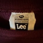 Lee Burgundy Crewneck Sweatshirt with Geometric Pattern Photo 1