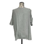 Fresh Produce Top Women 2X Plus Grey Pullover Blouse Striped Cold Shoulder USA Photo 3
