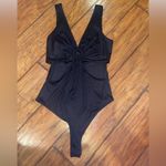 Rue 21 Black top bodysuit cut out sleeveless tank shirt woman’s medium Photo 2