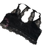 Jenni Black Lace Bralette  Women’s Size Medium Racerback Bra Comfortable Intimate Photo 1