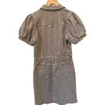 Wash Lab Denim Puff Sleeve Denim Dress Size Medium Brown Photo 4