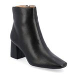 Journee Collection  Women’s Haylinn Square Toe Bootie- Black- Size 9.5 Photo 0