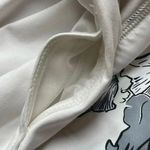 Athleta  Print Laser Running Tennis Sporty Women's White Floral Midi Skirt Skort Photo 4