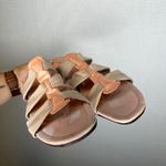 Donald‎ J Pliner Vintage Y2K Women's Peach Beige Leather Heeled Sandals Size 10M Tan Photo 3