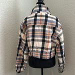 Plaid Flannel Cropped Jacket Photo 3