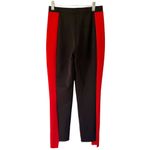 Lovers + Friends Johnny Joggers Black and Fire Red Lace Up Sporty Pants Sz Small Photo 4
