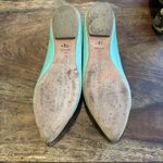 Rebecca Minkoff Light Blue Metallic Cap Toe Leather Flats Size 6 Photo 8