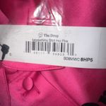 The Drop @Lucyswhims Hot Pink Satin Long Sleeve Collared Button Front Size S Photo 4