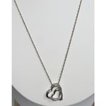Kay Jewelers  .925 Silver Double Heart 18” Necklace With Diamonds Photo 2