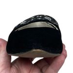 Bettye Muller Black Velvet Pointed Toe Flats Sequins Floral Embroidery Womens 7M Photo 7