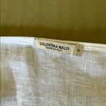 Valentina Naldi Italian Floral Embroidered Linen Top White Photo 5